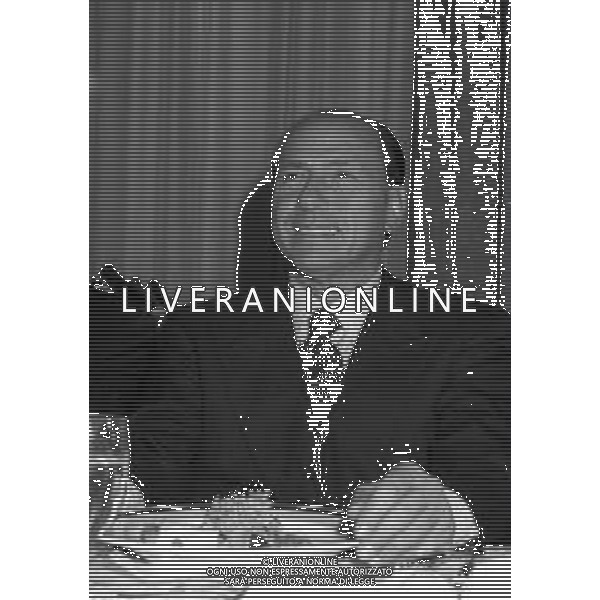 NEG- 1994 MILANO HOTEL PRINCIPE E SAVOIA FESTA DI NATALE DELLA LEGA CALCIO NELLA FOTO SILVIO BERLUSCONI  AG ALDO LIVERANI SAS 