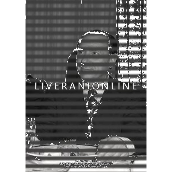NEG- 1994 MILANO HOTEL PRINCIPE E SAVOIA FESTA DI NATALE DELLA LEGA CALCIO NELLA FOTO SILVIO BERLUSCONI  AG ALDO LIVERANI SAS 