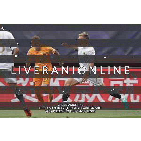 Davide Frattesi (Italy) and Noa Lang (Netherlands) during the UEFA Nations League 2022/23 match between Netherland and Italy at FC Twente Stadium on June 18, 2023 in Enschede, Netherland. Photo by Emmanuele Mastrodonato/ag. Aldo Liverani sas