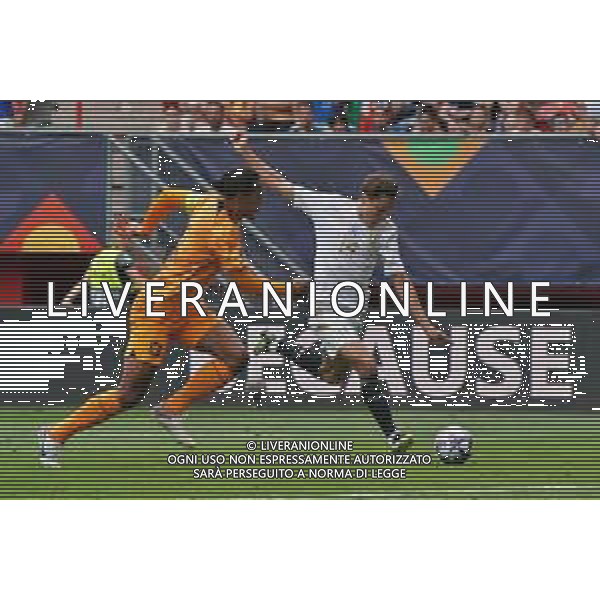 Federico Chiesa (Italy) scores a goal of 1-3 during the UEFA Nations League 2022/23 match between Netherland and Italy at FC Twente Stadium on June 18, 2023 in Enschede, Netherland. Photo by Emmanuele Mastrodonato/ag. Aldo Liverani sas