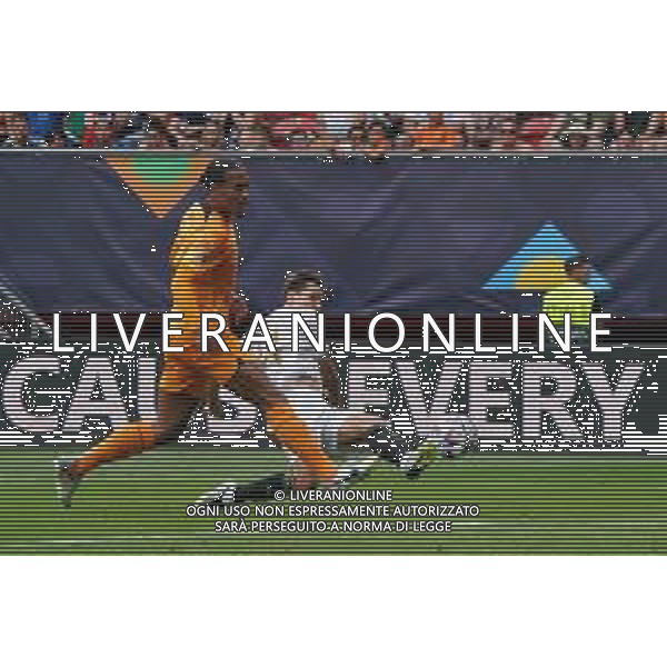 Federico Chiesa (Italy) scores a goal of 1-3 during the UEFA Nations League 2022/23 match between Netherland and Italy at FC Twente Stadium on June 18, 2023 in Enschede, Netherland. Photo by Emmanuele Mastrodonato/ag. Aldo Liverani sas
