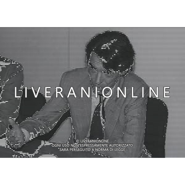 NEG-RETROSPETTIVA MASSIMO MORATTI PRESIDENTE INTER NELLA FOTO MASSIMO MORATTI OSPITE DELL REDAZIONE DELLA GAZZETTA DELLO SPORT SETTEMBRE 1992 A MILANO AG ALDO LIVERANI SAS