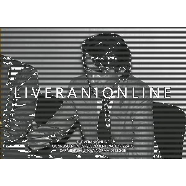 NEG-RETROSPETTIVA MASSIMO MORATTI PRESIDENTE INTER NELLA FOTO MASSIMO MORATTI OSPITE DELL REDAZIONE DELLA GAZZETTA DELLO SPORT SETTEMBRE 1992 A MILANO AG ALDO LIVERANI SAS