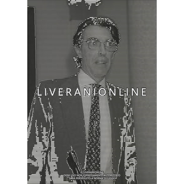 NEG-RETROSPETTIVA MASSIMO MORATTI PRESIDENTE INTER NELLA FOTO MASSIMO MORATTI ALLA BANCA POPOLARE DI MILANO PER L\' ASSEMBLEA DEI SOCI NELL\'ANNO 1995 AG ALDO LIVERANI SAS 