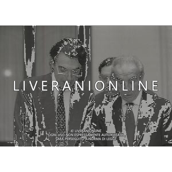 NEG-RETROSPETTIVA MASSIMO MORATTI PRESIDENTE INTER NELLA FOTO MASSIMO MORATTI CON GIUSEPPE PRISCO ALLA BANCA POPOLARE DI MILANO PER L\' ASSEMBLEA DEI SOCI NELL\'ANNO 1995 AG ALDO LIVERANI SAS 