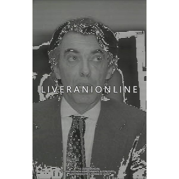 NEG-RETROSPETTIVA MASSIMO MORATTI PRESIDENTE INTER NELLA FOTO MASSIMO MORATTI ALLA BANCA POPOLARE DI MILANO PER L\' ASSEMBLEA DEI SOCI NELL\'ANNO 1995 AG ALDO LIVERANI SAS 