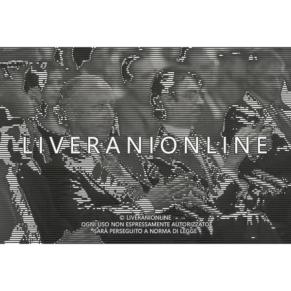 NEG-RETROSPETTIVA MASSIMO MORATTI PRESIDENTE INTER  NELLA FOTO MASSIMO MORATTI PRESIDENTE INTER NELL\'ANNO 1995 CON OTTAVIO BIANCHI AG ALDO LIVERANI SAS  