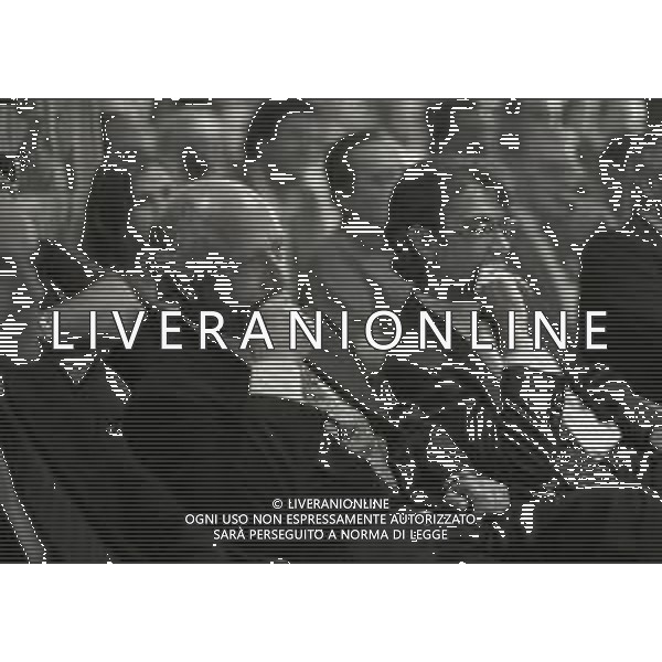 NEG-RETROSPETTIVA MASSIMO MORATTI PRESIDENTE INTER  NELLA FOTO MASSIMO MORATTI PRESIDENTE INTER NELL\'ANNO 1995 CON OTTAVIO BIANCHI AG ALDO LIVERANI SAS  