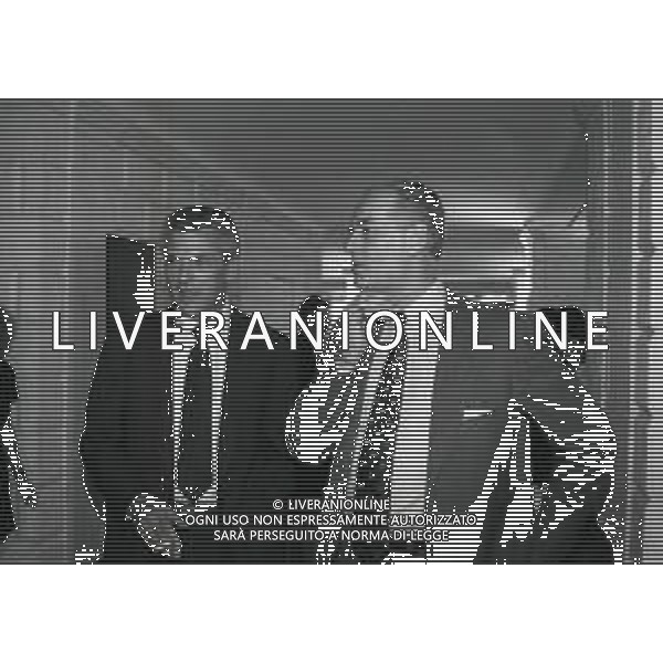 NEG-RETROSPETTIVA MASSIMO MORATTI PRESIDENTE INTER  NELLA FOTO MASSIMO MORATTI CON MARCO TRONCHETTI PROVERA PRESIDENTE PIRELLI PER LA SPONSORIZZAZIONE SULLE MAGLIE DELL\'INTER A TERRAZZA MARTINI MILANO NELL\'ANNO 1995 AG ALDO LIVERANI SAS  