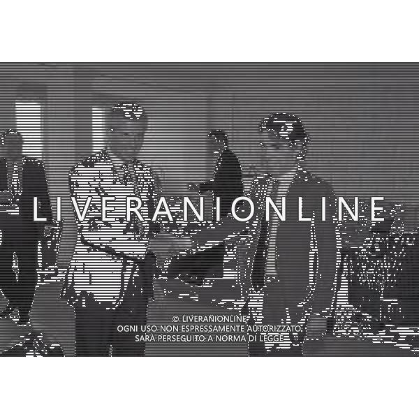 NEG-RETROSPETTIVA MASSIMO MORATTI PRESIDENTE INTER  NELLA FOTO MASSIMO MORATTI CON MARCO TRONCHETTI PROVERA PRESIDENTE PIRELLI PER LA SPONSORIZZAZIONE SULLE MAGLIE DELL\'INTER A TERRAZZA MARTINI MILANO NELL\'ANNO 1995 AG ALDO LIVERANI SAS  