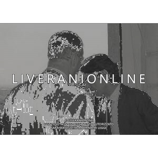 NEG-RETROSPETTIVA MASSIMO MORATTI PRESIDENTE INTER  NELLA FOTO MASSIMO MORATTI CON GIAMMARIA VISCONTI DI MODRONE A TERRAZZA MARTINI MILANO NELL\'ANNO 1995 AG ALDO LIVERANI SAS  