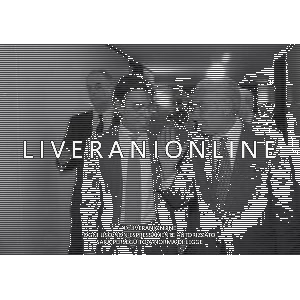 NEG-RETROSPETTIVA MASSIMO MORATTI PRESIDENTE INTER  NELLA FOTO MASSIMO MORATTI IL PRIMO GIORNO IN LEGA CALCIO DA PRESIDENTE INTER NELL\'ANNO 1995 CON MICHELE TIGANI AG ALDO LIVERANI SAS 