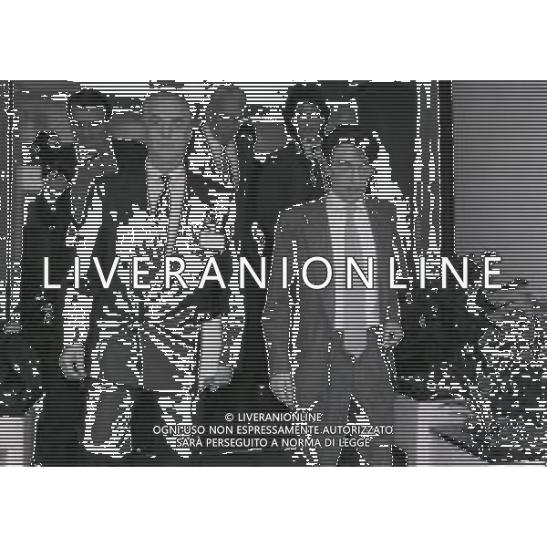 NEG-RETROSPETTIVA MASSIMO MORATTI PRESIDENTE INTER  NELLA FOTO MASSIMO MORATTI IL PRIMO GIORNO IN LEGA CALCIO DA PRESIDENTE INTER NELL\'ANNO 1995 CON GIAMMARIA VISCONTI DI MODRONE AG ALDO LIVERANI SAS 