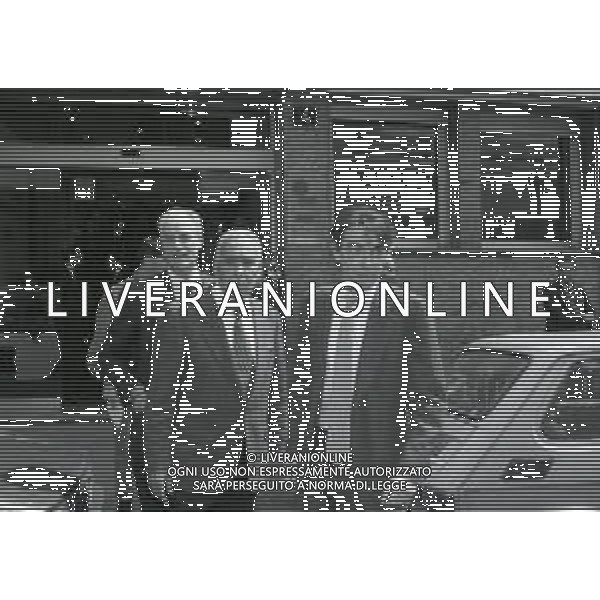 NEG-RETROSPETTIVA MASSIMO MORATTI PRESIDENTE INTER  NELLA FOTO MASSIMO MORATTI IL PRIMO GIORNO IN LEGA CALCIO DA PRESIDENTE INTER NELL\'ANNO 1995 CON MICHELE TIGANI AG ALDO LIVERANI SAS 