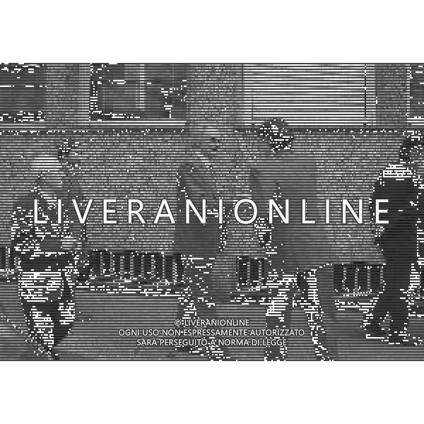 NEG-RETROSPETTIVA MASSIMO MORATTI PRESIDENTE INTER  NELLA FOTO MASSIMO MORATTI IL PRIMO GIORNO IN LEGA CALCIO DA PRESIDENTE INTER NELL\'ANNO 1995 CON SANDRO MAZZOLA AG ALDO LIVERANI SAS 