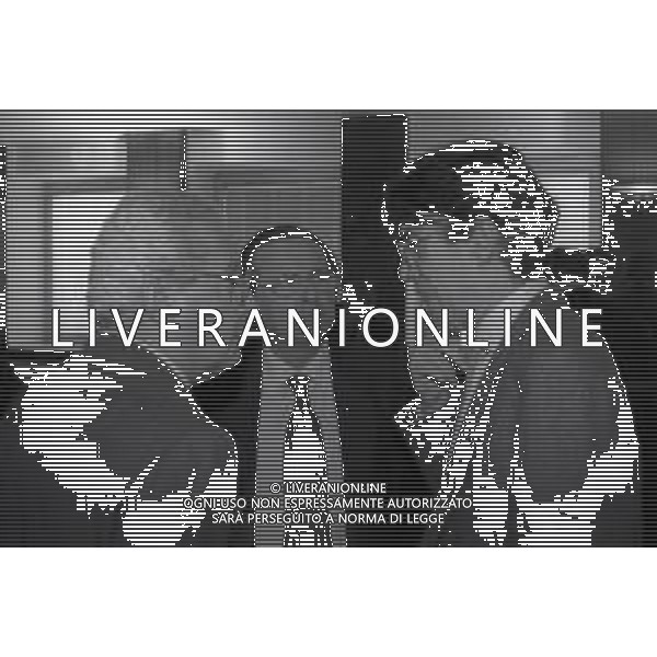 NEG-RETROSPETTIVA MASSIMO MORATTI PRESIDENTE INTER  NELLA FOTO MASSIMO MORATTI IL PRIMO GIORNO IN LEGA CALCIO DA PRESIDENTE INTER NELL\'ANNO 1995 CON VITTORIO CHIUSANO E GINO CORIONI AG ALDO LIVERANI SAS 