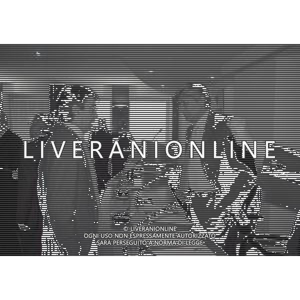 NEG-RETROSPETTIVA MASSIMO MORATTI PRESIDENTE INTER  NELLA FOTO MASSIMO MORATTI CON IL PRESIDENTE DI LEGA LUCIANO NIZZOLA IL PRIMO GIORNO IN LEGA CALCIO DA PRESIDENTE INTER NELL\'ANNO 1995 AG ALDO LIVERANI SAS 