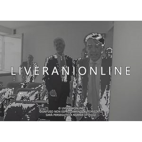 NEG-RETROSPETTIVA MASSIMO MORATTI PRESIDENTE INTER  NELLA FOTO MASSIMO MORATTI IL PRIMO GIORNO IN LEGA CALCIO DA PRESIDENTE INTER NELL\'ANNO 1995 AG ALDO LIVERANI SAS 