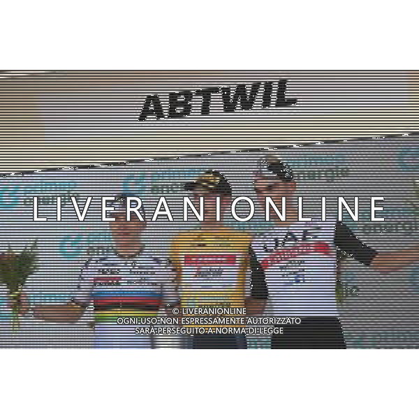 18-06-2023 Tour De Suisse; Tappa 08 Saint Gallen - Abtwil; 2023, Trek - Segafredo; 2023, Soudal - Quickstep; 2023, Uae Emirates; Skjelmose Jensen, Mattias; Evenepoel, Remco; Ayuso Pesquera, Juan; Abtwil; ©SIROTTI / AGENZIA ALDO LIVERANI SAS