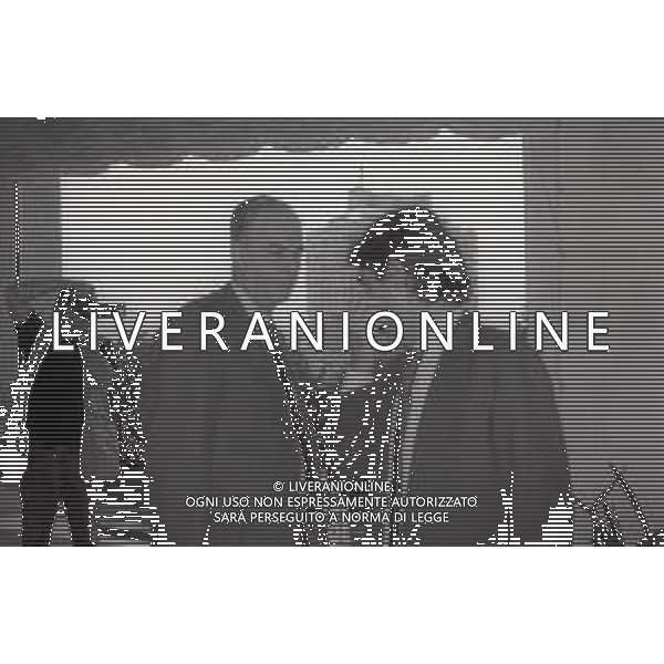 NEG-RETROSPETTIVA MASSIMO MORATTI PRESIDENTE INTER  NELLA FOTO MASSIMO MORATTI PRESIDENTE INTER NELL\'ANNO 1995 CON GIAMMARIA VISCONTI DI MODRONE A MILANO IN TERRAZZA MARTINI A MILANO AG ALDO LIVERANI SAS  