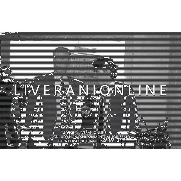 NEG-RETROSPETTIVA MASSIMO MORATTI PRESIDENTE INTER  NELLA FOTO MASSIMO MORATTI PRESIDENTE INTER NELL\'ANNO 1995 CON GIAMMARIA VISCONTI DI MODRONE A MILANO IN TERRAZZA MARTINI A MILANO AG ALDO LIVERANI SAS  