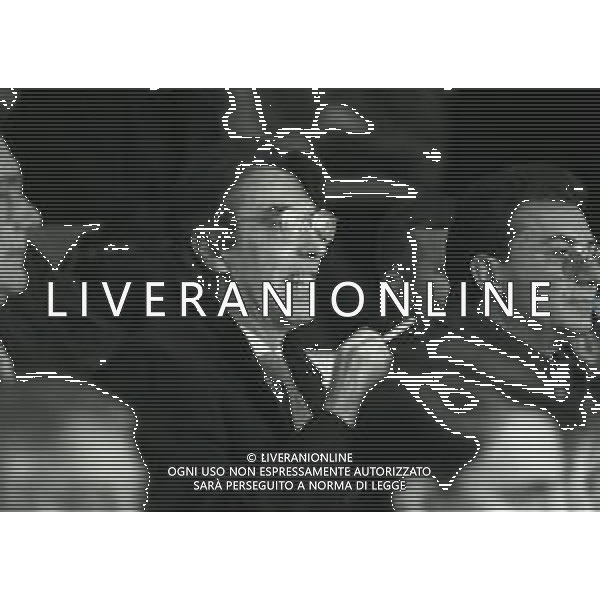 NEG-RETROSPETTIVA MASSIMO MORATTI PRESIDENTE INTER  NELLA FOTO MASSIMO MORATTI PRESIDENTE INTER NELL\'ANNO 1995 CON ERNESTO PELLEGRINI A SAN SIRO PER LA PARITA INTER-BRESCIA AG ALDO LIVERANI SAS  