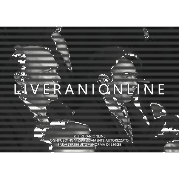 NEG-RETROSPETTIVA MASSIMO MORATTI PRESIDENTE INTER  NELLA FOTO MASSIMO MORATTI PRESIDENTE INTER NELL\'ANNO 1995 CON ERNESTO PELLEGRINI A SAN SIRO PER LA PARITA INTER-BRESCIA AG ALDO LIVERANI SAS  