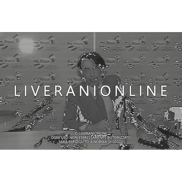 NEG-RETROSPETTIVA MASSIMO MORATTI PRESIDENTE INTER  NELLA FOTO MASSIMO MORATTI PRESIDENTE INTER NELL\'ANNO 1995 IN CONFERENZA STAMPA A SAN SIRO AG ALDO LIVERANI SAS  