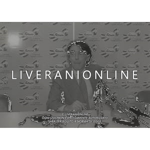 NEG-RETROSPETTIVA MASSIMO MORATTI PRESIDENTE INTER  NELLA FOTO MASSIMO MORATTI PRESIDENTE INTER NELL\'ANNO 1995 IN CONFERENZA STAMPA A SAN SIRO AG ALDO LIVERANI SAS  