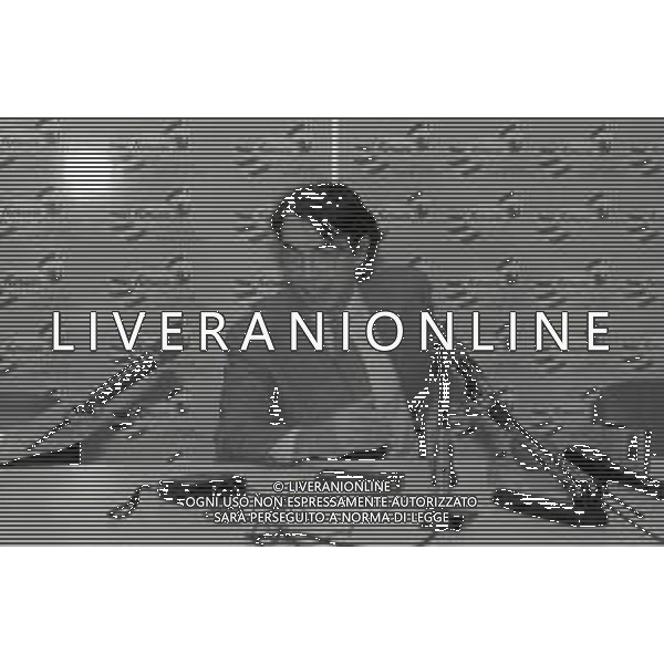 NEG-RETROSPETTIVA MASSIMO MORATTI PRESIDENTE INTER  NELLA FOTO MASSIMO MORATTI PRESIDENTE INTER NELL\'ANNO 1995 IN CONFERENZA STAMPA A SAN SIRO AG ALDO LIVERANI SAS  