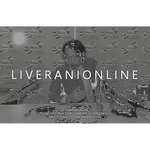 NEG-RETROSPETTIVA MASSIMO MORATTI PRESIDENTE INTER  NELLA FOTO MASSIMO MORATTI PRESIDENTE INTER NELL\'ANNO 1995 IN CONFERENZA STAMPA A SAN SIRO AG ALDO LIVERANI SAS  