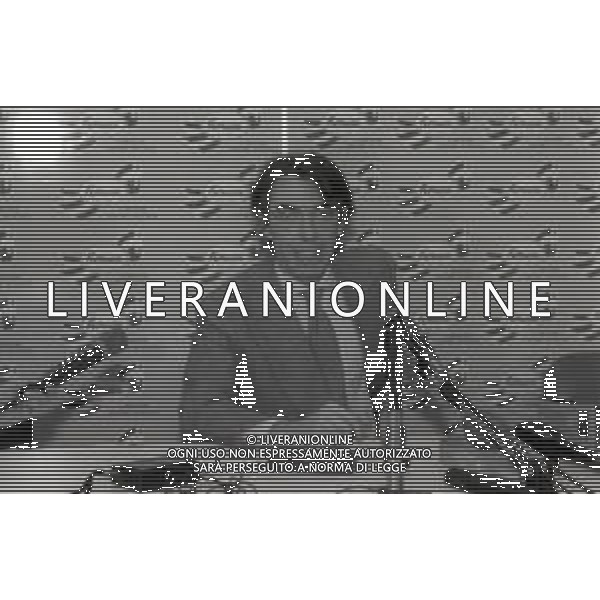 NEG-RETROSPETTIVA MASSIMO MORATTI PRESIDENTE INTER  NELLA FOTO MASSIMO MORATTI PRESIDENTE INTER NELL\'ANNO 1995 IN CONFERENZA STAMPA A SAN SIRO AG ALDO LIVERANI SAS  