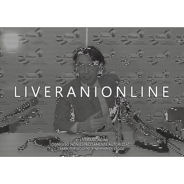 NEG-RETROSPETTIVA MASSIMO MORATTI PRESIDENTE INTER  NELLA FOTO MASSIMO MORATTI PRESIDENTE INTER NELL\'ANNO 1995 IN CONFERENZA STAMPA A SAN SIRO AG ALDO LIVERANI SAS  