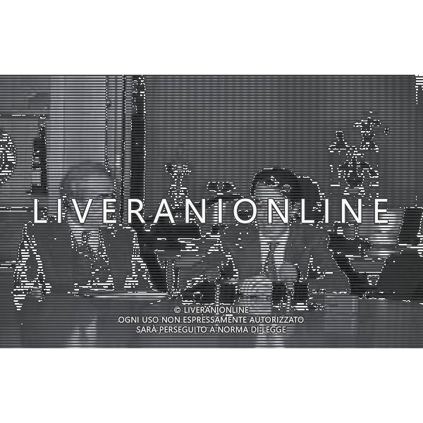 NEG-RETROSPETTIVA MASSIMO MORATTI PRESIDENTE INTER  NELLA FOTO MASSIMO MORATTI PRESIDENTE INTER CON GIUSEPPE PRISCO NELL\'ANNO 1995 IN CONFERENZA STAMPA A MILANO SEDE INTER  AG ALDO LIVERANI SAS 