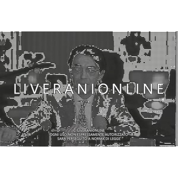 NEG-RETROSPETTIVA MASSIMO MORATTI PRESIDENTE INTER  NELLA FOTO MASSIMO MORATTI PRESIDENTE INTER NELL\'ANNO 1995 IN CONFERENZA STAMPA A MILANO SEDE INTER  AG ALDO LIVERANI SAS 