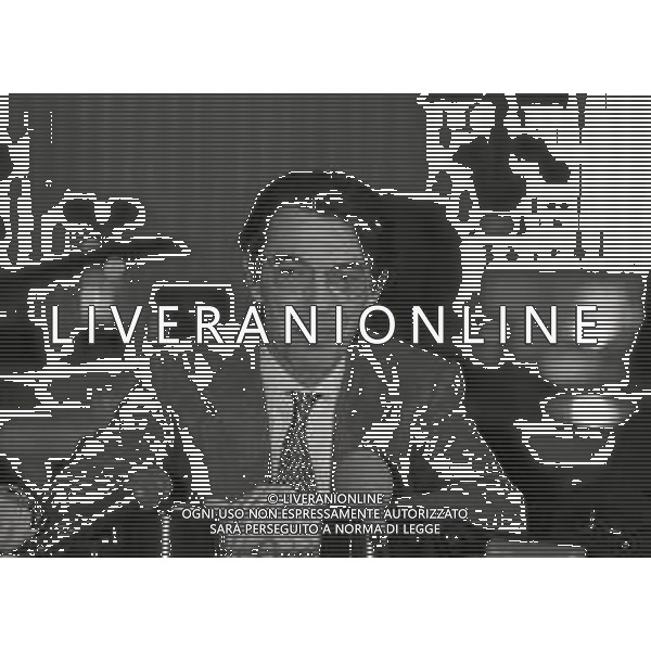 NEG-RETROSPETTIVA MASSIMO MORATTI PRESIDENTE INTER  NELLA FOTO MASSIMO MORATTI PRESIDENTE INTER NELL\'ANNO 1995 IN CONFERENZA STAMPA A MILANO SEDE INTER  AG ALDO LIVERANI SAS 