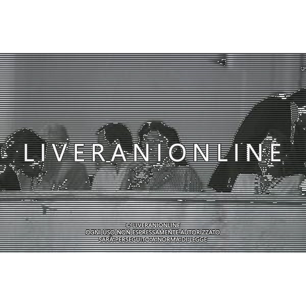 NEG-RETROSPETTIVA MASSIMO MORATTI PRESIDENTE INTER  NELLA FOTO MASSIMO MORATTI PRESIDENTE INTER NELL\'ANNO 1995 A LIVORNO IN TRIBUNA AG ALDO LIVERANI SAS