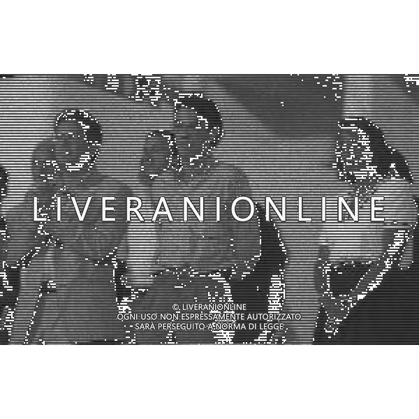 NEG-RETROSPETTIVA MASSIMO MORATTI PRESIDENTE INTER  NELLA FOTO MASSIMO MORATTI PRESIDENTE INTER NELL\'ANNO 1995 A LIVORNO IN TRIBUNA AG ALDO LIVERANI SAS