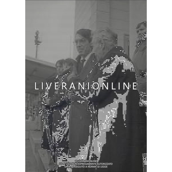 NEG-RETROSPETTIVA MASSIMO MORATTI PRESIDENTE INTER  NELLA FOTO MASSIMO MORATTI PRESIDENTE INTER CON BENITO LORENZI NELL\'ANNO 1995 ALLA\'ARENA DI MILANO AG ALDO LIVERANI SAS 