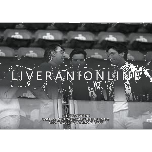 NEG-RETROSPETTIVA MASSIMO MORATTI PRESIDENTE INTER  NELLA FOTO MASSIMO MORATTI PRESIDENTE INTER NELL\'ANNO 1995 A REGGIO EMILIA IN TRIBUNA AG ALDO LIVERANI SAS