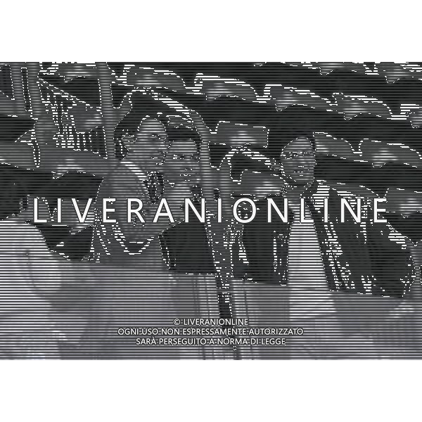 NEG-RETROSPETTIVA MASSIMO MORATTI PRESIDENTE INTER  NELLA FOTO MASSIMO MORATTI PRESIDENTE INTER NELL\'ANNO 1995 A REGGIO EMILIA IN TRIBUNA AG ALDO LIVERANI SAS