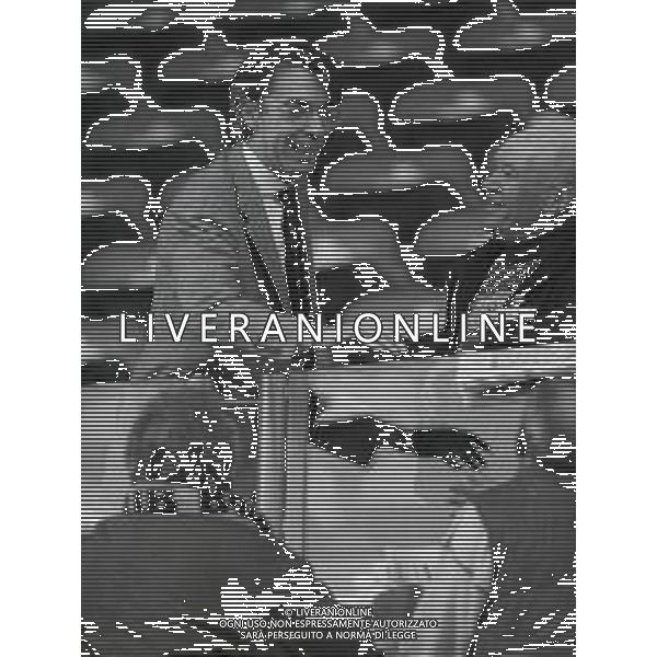 NEG-RETROSPETTIVA MASSIMO MORATTI PRESIDENTE INTER  NELLA FOTO MASSIMO MORATTI PRESIDENTE INTER NELL\'ANNO 1995 A REGGIO EMILIA IN TRIBUNA AG ALDO LIVERANI SAS