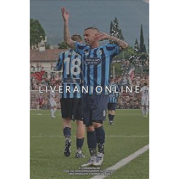 TVRG Franco Lepore (Lecco) esulta dopo il gol dell\'1 a 1 Lecco vs Foggia Lecco 18-06-2023 Stadio Mario Rigamonti - Mario Ceppi Campionato Serie C - finale playoff gara di ritorno foto Roberto Garavaglia/ag. Aldo Liverani sas