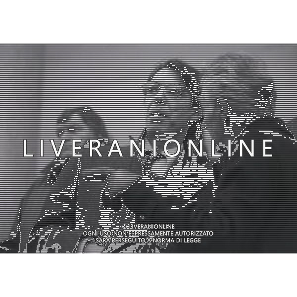 NEG-RETROSPETTIVA MASSIMO MORATTI PRESIDENTE INTER  NELLA FOTO MASSIMO MORATTI PRESIDENTE INTER CON BENITO LORENZI NELL\'ANNO 1995 ALLA\'ARENA DI MILANO  AG ALDO LIVERANI SAS