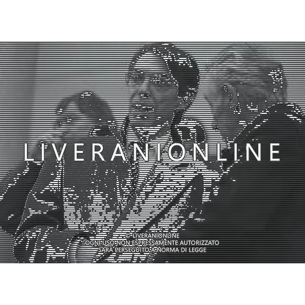 NEG-RETROSPETTIVA MASSIMO MORATTI PRESIDENTE INTER  NELLA FOTO MASSIMO MORATTI PRESIDENTE INTER CON BENITO LORENZI NELL\'ANNO 1995 ALLA\'ARENA DI MILANO  AG ALDO LIVERANI SAS