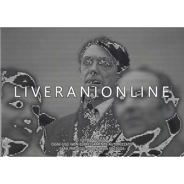 NEG-RETROSPETTIVA MASSIMO MORATTI PRESIDENTE INTER  NELLA FOTO MASSIMO MORATTI PRESIDENTE INTER NELL\'ANNO 1995 ALLA\'ARENA DI MILANO  AG ALDO LIVERANI SAS 