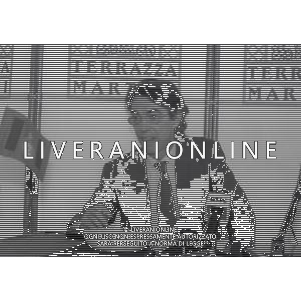 NEG-RETROSPETTIVA MASSIMO MORATTI PRESIDENTE INTER  NELLA FOTO MASSIMO MORATTI PRESIDENTE INTER A TERRAZZA MARTINI NELL\'ANNO 1995  AG ALDO LIVERANI SAS  