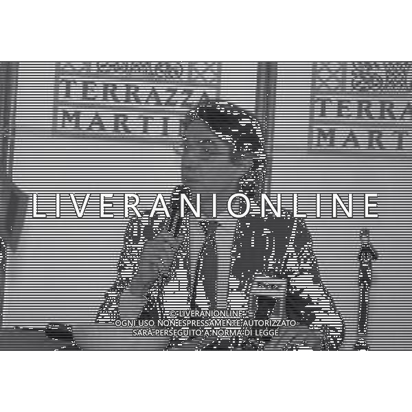 NEG-RETROSPETTIVA MASSIMO MORATTI PRESIDENTE INTER  NELLA FOTO MASSIMO MORATTI PRESIDENTE INTER A TERRAZZA MARTINI NELL\'ANNO 1995  AG ALDO LIVERANI SAS  