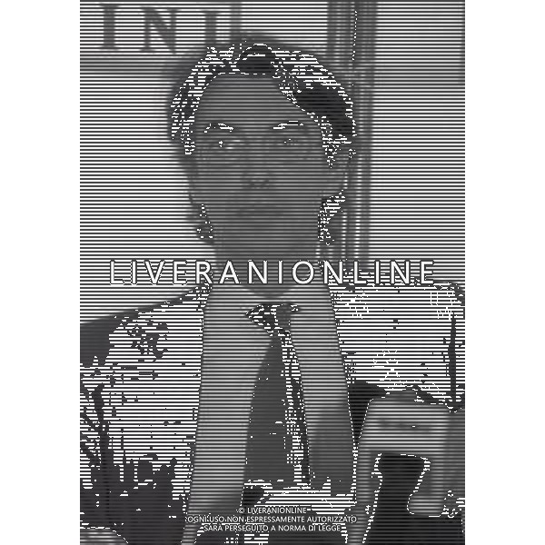 NEG-RETROSPETTIVA MASSIMO MORATTI PRESIDENTE INTER  NELLA FOTO MASSIMO MORATTI PRESIDENTE INTER A TERRAZZA MARTINI NELL\'ANNO 1995  AG ALDO LIVERANI SAS  