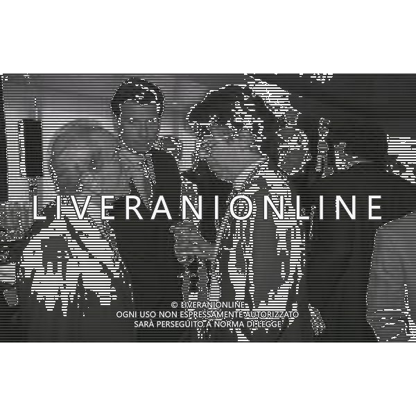 NEG-RETROSPETTIVA MASSIMO MORATTI PRESIDENTE INTER  NELLA FOTO MASSIMO MORATTI PRESIDENTE INTER ALLA PINETINA CON GIUSEPPE PRISCO E GIACINTO FACCHETTI NELL\'ANNO 1995  AG ALDO LIVERANI SAS 